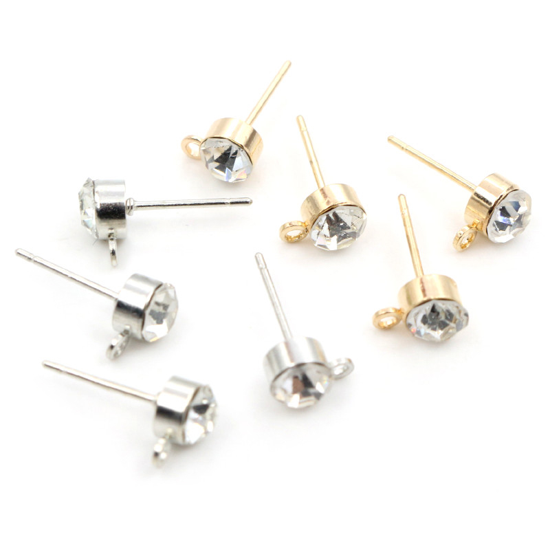 50pcs Stud Earrings Pins with  - Jewelry Making Soldering Kit reseña y precio