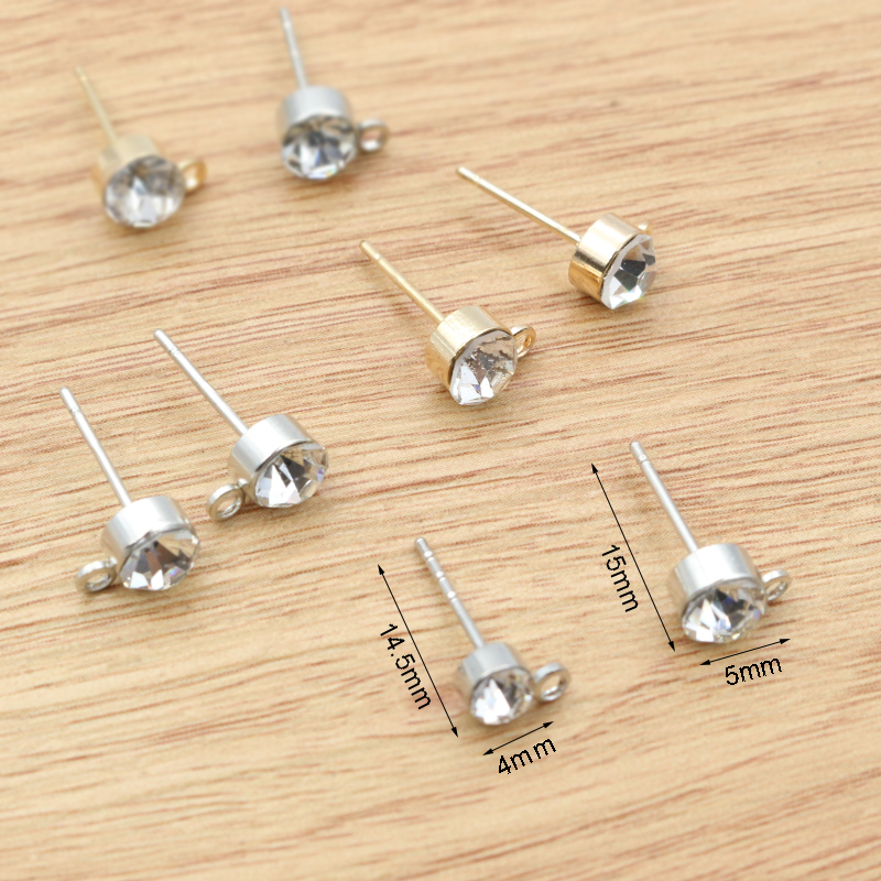 50pcs Stud Earrings Pins with  - Jewelry Making Soldering Kit reseña y precio