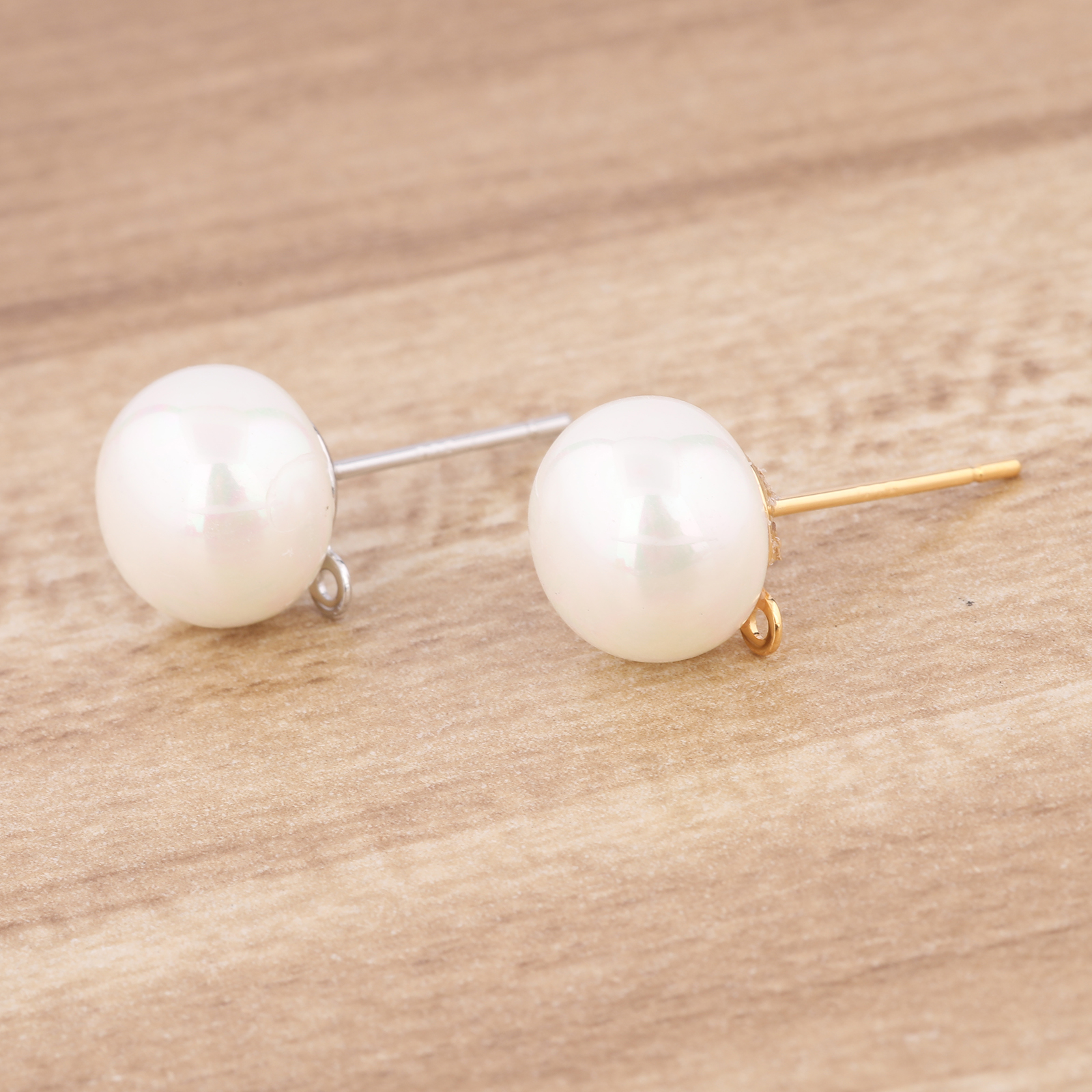 10pcs Copper White K Gold Plat - Jewelry Making Loops reseña y precio