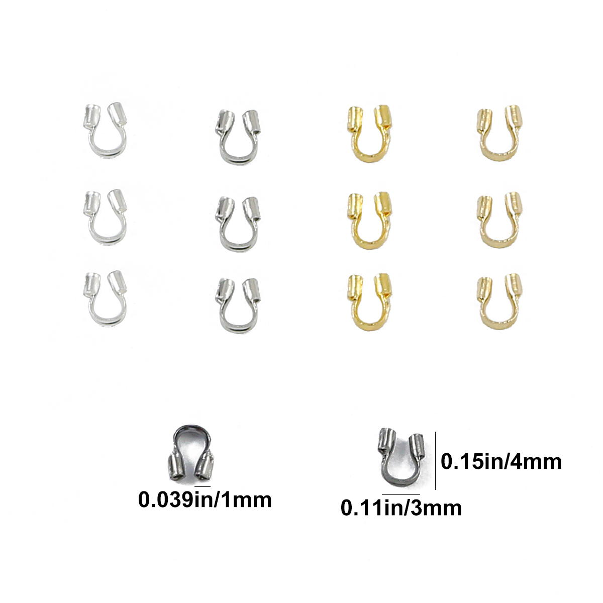 100-300pcs 3X4mm Wire Protecto - Jewelry Making Loops reseña y precio