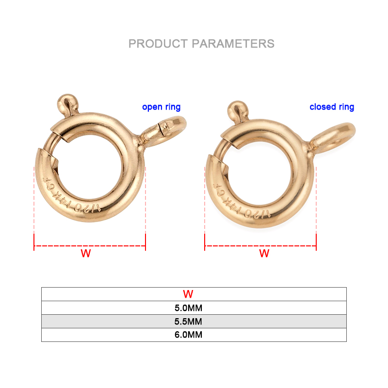 14K Gold Filled Spring Ring Cl - Jewelry Making A Ring reseña y precio