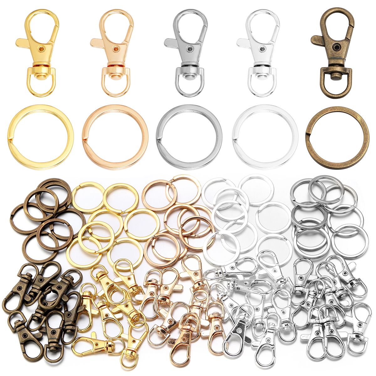 10Sets Alloy Swivel Lobster Cl - Jewelry Making A Ring reseña y precio
