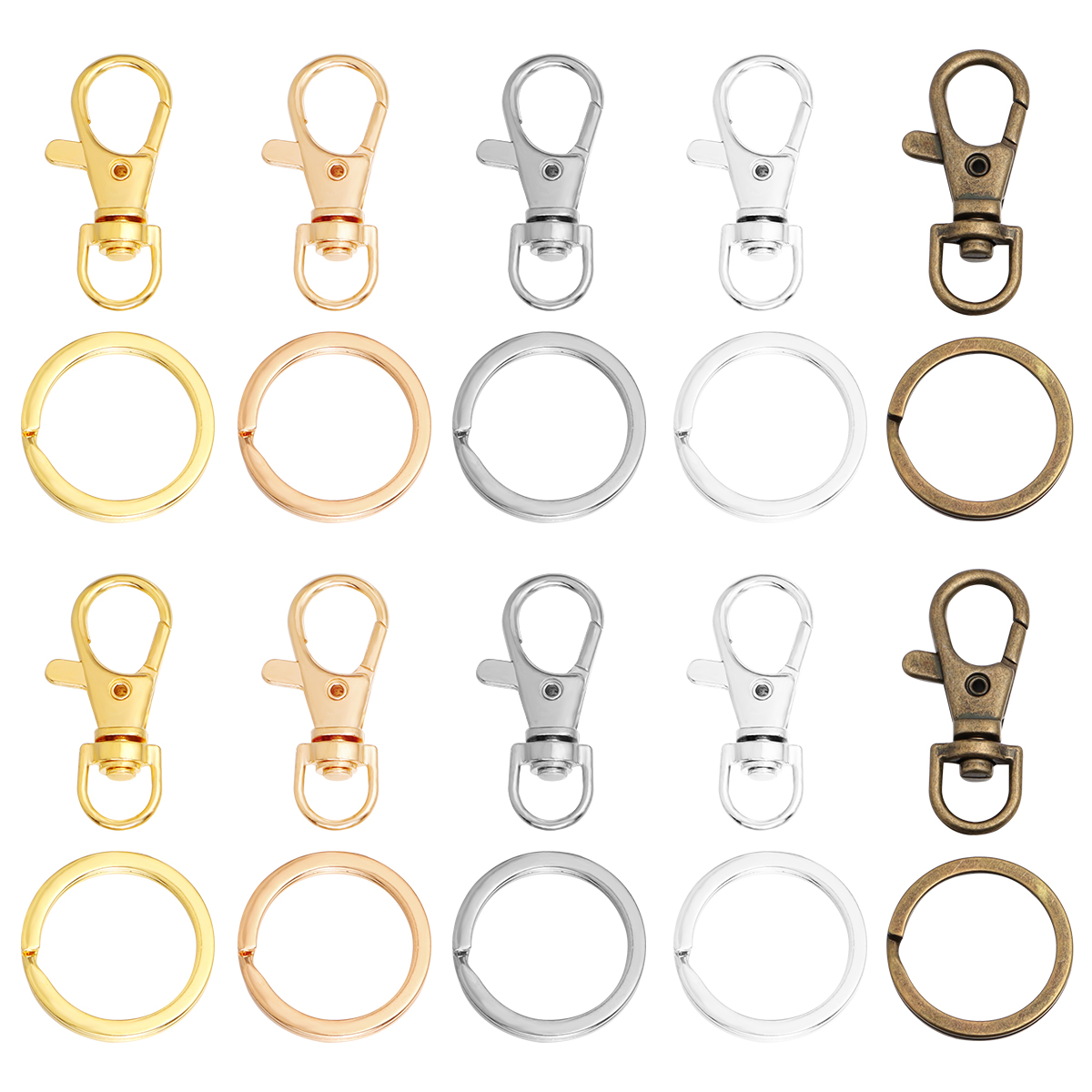 10Sets Alloy Swivel Lobster Cl - Jewelry Making A Ring reseña y precio