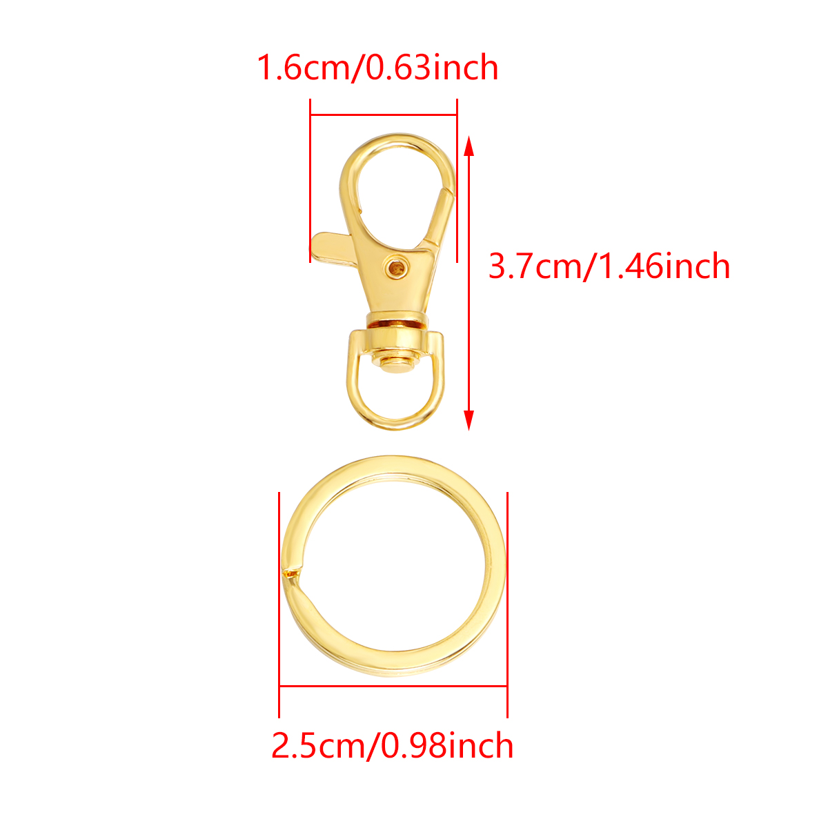 10Sets Alloy Swivel Lobster Cl - Jewelry Making A Ring reseña y precio