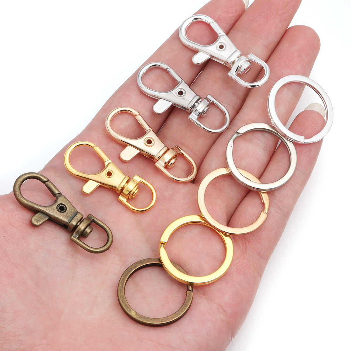 10Sets Alloy Swivel Lobster Cl - Jewelry Making A Ring reseña y precio